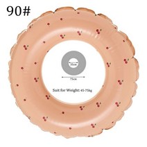 풍선 수영 튜브 뗏목 두꺼운 여름 스트라이프 풀 수레 튜브 야외 해변 수영 반지 수상, 체리 90