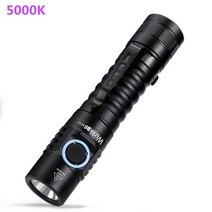고휘도 손전등 휴대용 멀티 충전식 Wurkkos FC11 전술 18650 LED 1300lm LH351D 미니 포켓 라이트 USB-C 자기 꼬리 90CRI 캠핑 램프, 블랙 5000k_배터리