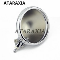 할리데이비슨호환 유니버설 오토바이 하단 마운트 헤드 라이트 LED 전조등 커버 버킷 주택 할리 사용자 정의 5.75 인치 등대 쉘, [02] All Chrome, 02 All Chrome