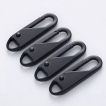 캐리어 커버 4Pcs 지퍼 슬라이더 당겨 탭 교체 수리 키트 재킷 배낭 헤드에 대 금속 Extender 핸들 해결사