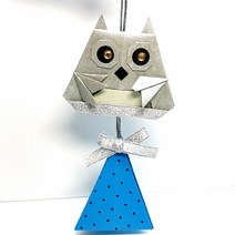 [종이종이]종이접기패키지 동물 부엉이 방향제 향주머니 만들기세트, 1인용