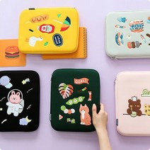 7321디자인 오앙 태블릿파우치 - 11인치 지퍼형 노트북, 몬스테라