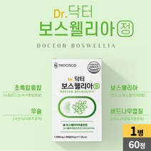 보스웰리아 인도산 보스웰릭산 AKBA KBA 함유 초록입홍합 버드나무껍질 우슬 프랑킨센스 나무 수액, 1개, 60 정