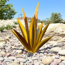 정원꾸미기 인테리어 소품 장식 273565cm diy 금속 용설란 식물 데킬라 미술 홈, 27cm, 금