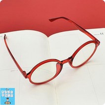 여자안경테 블루라이트 차단 동글디자인 레드포인트 디자인 안경테 남여공용안경테