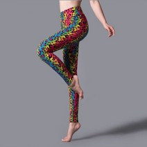 빅카라원피스 여름 하객 미니 INDJXND 스타일 Legging 탄성 높은 허리 패션 피트 니스 바지를 밀어 의류 여성 폴리 에스터 바닥
