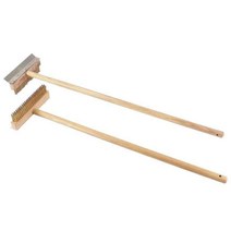 오븐브러시 피자브러쉬 피자 기물 이태리 화덕 청소, 나무 손잡이 브러쉬 25 x 85cm