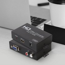 VGA to HDMI 영상컨버터 아나로그영상 to 디지털영상으로 변환, 단품