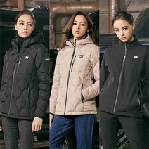 험머 여성 듀스포300T 후드 퀼팅패딩 트랙자켓 3종 세트(패딩 자켓 팬츠)