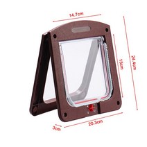 방묘문 강아지 고양이 안전문1pc Lockable Cat Flap Door Kitten Dog Pet Lock Suitable For Any Wall Secu