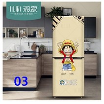 Weijia 원피스 캐릭터 냉장고 에어컨 리폼 인테리어 시트지 13종, 03