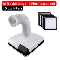 LUXIANZI 연기 추출기 흡연 악기 LED 빛 ESD 활성 탄소 필터 스폰지 납땜 인두 흡수 납 연기흡수 장치, [01] LXZ921301CS, [04] AU