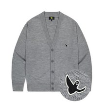 와릿이즌 WHATITISNT 엔젤 와펜 가디건 그레이 MG2300KT01GR 162414