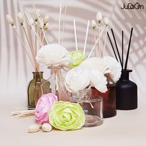 주다옴 디퓨저 리드스틱 섬유스틱 (블랙 / 화이트) 플라워스틱 우드스틱 디퓨저스틱, 플라워스틱 화이트장미