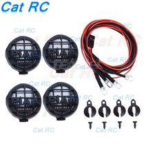 제이즈 Led 스포트라이트 지붕 조명 전등갓 1/10 RC 크롤러 자동차 TRX4 디펜더 RC4WD D90 D110 축 Scx10 90046 CC01 catRC 1 세트, [03] C