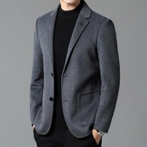 봄 벚꽃 축제 트위드 자켓 코디 남성용 비즈니스 양면 울 청소년 레저 단색 작은 정장 한국 버전 웨스트 코트 블레이저 2023