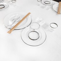 쓱싹 6인 고급 일회용 파티 접시 한상차림 10종 세트