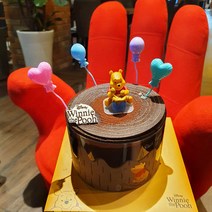 하트 원형 풍선 모양 케이크 데코 픽 4P 세트