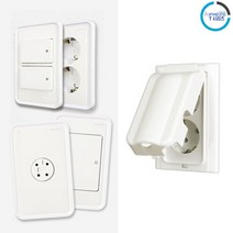 진흥 T시리즈 방우형 콘센트 2구 화이트, 단품