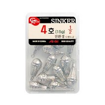 EX 수류탄 봉돌 바다낚시 물방울 프리리그 낚시용품 ST 다운샷 싱커 낚시대 8WA61E11, 1개