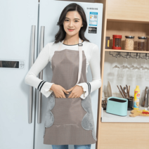 앞치마 에이프런 어린이집 일본식 가정용 주방 방수 방유 가운 작업복 요리 전용 손 닦기, B