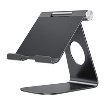노트북거치대 트웰브사우스 누워서노트북 유니버설 알루미늄 태블릿 스탠드 애플 ipad 브래킷 수석 금속 지원 아이폰 x8 mipad 삼성 갤럭시 탭 스탠드 홀더, 모두 검은 색
