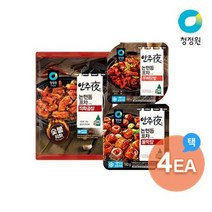 청정원 안주야 곱창/닭발/막창 택 x 4개 162352, 직화곱창3개+무뼈닭발1개