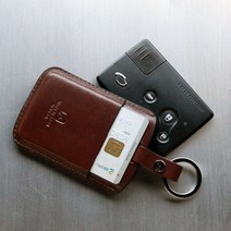[AEGIS] 카드포켓 삼성 SM5 / SM7뉴아트 3버튼 스마트키홀더, 카드포켓 SMCP-902(브라운)/각인(배송시요청사할기입)