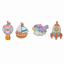 바오바론 튜브벨 풍경 만들기 팬시 우드 아트 장식 소품 가을 전통 크리스마스 리스 트리 DIY 투명스티커 증정, (돛단배)