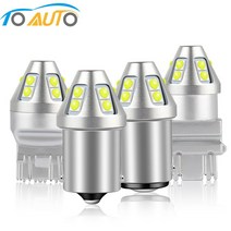 1pcs P21W 1156 BA15S BAU15S PY21W Led 브레이크 조명 T20 7440 7443 W21W W21/5W 자동 신호 램프 T25 3157 P27W 10SMD, [02] WHITE, [01] 1156 BA15S P21W