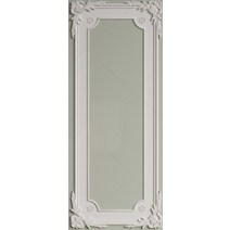 침실 도어 데칼 레트로하고 우아한 홈 인테리어 거실 침실 도어 리폼 스티커 자체 접착 2 피스 펄 화이트 웨인스코팅 인테리어 시트지, 95x215cm, B