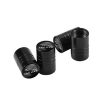 차량 수리 4PCS 알루미늄 합금 자동차 휠 타이어 밸브 캡 재규어 XF XJ XKR S 형 F X F페이스 용 먼지 액세, 01 A black