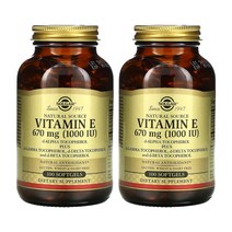 솔가 천연 원료 비타민E 670mg 1000IU 100캡슐 활성산소 알파 베타 토코페롤, 1개, 1+1