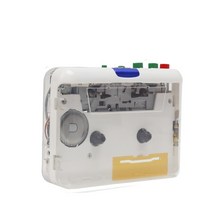 휴대용 워크맨 카세트 플레이어 테이프 플레이어 PC 카세트 통해 MP3 오디오 음악 MP3 변환기 테이프, 한개옵션0, [01] 1set