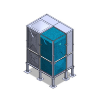 SMC물탱크 SMC내진물탱크 (내진건식패드 동파방지기) (1.5x2.0x2.5H), SMC 물탱크 + 내진건식패드 + 동파방지기