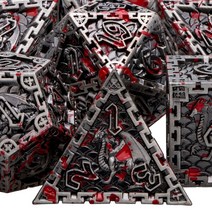 PC VR 기기 기계 게임기 컴퓨터금속 dnd 주사위 세트 던전 앤 드래곤 롤플레잉 6, 핏자국 2