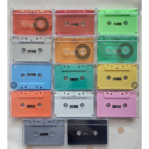 (11색상) 컬러 공테이프 오디오 라디오 카세트 레트로 인테리어 소품 음악 선물, Red 레드
