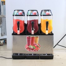 슬러시기계 슬러쉬기계 상업 슬러시 기계 3 실린더 스테인레스 스틸 36L 주스 스무디 눈 녹는 메이커, 02 220V_01 미국_01 세 항아리