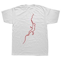 클라이밍 장비 복장 암벽 등반 초크 용품 로프 여름 등반가 티셔츠 패션 반팔 웃긴 러브 남성 의류 탑스 마운틴 라운드넥, WHITE+S