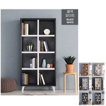 국내제작 다리가예쁜가구 4단8칸 책장 공부방 학원, 색상_아카시아, 상세페이지 참조