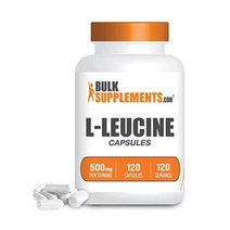 BulkSupplements.com L-루신 캡슐 - 근육 지구력을 위한 루신 보충제 BCAA 보충제 - 무향 캡슐 - 1회 제공량당 1캡슐 - 4개월 공급(120캡슐)