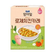 맘마밀 안심소스 로제치킨카레 160g 4개입 12개월부터섭취, 단일옵션