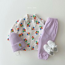 쥬아쥬아 유아동 봄신상의류 데일리베베 봄 패턴바람막이