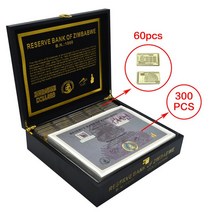 기념지폐 300 개/상자 짐벌 기념 쿠폰 지폐 수집 가치 나무 상자와 일련 번호, 01 300pcs box