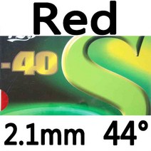 탁구러버 탁구라버 RITC 729 Friendship 729-40S Pips-in Table Tennis PingPong Rubber With Sponge, [03] Red 2.1mm 44