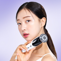 에이블미 올인원 갈바닉 고주파 마사지기 진동클렌저, 화이트, 화이트