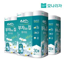 부자되는집 화이트 3겹 20m, 30롤, 3팩