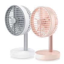 하이온 H3-FAN 책상 데스크 저소음 상하 각도조절 소형 사무용 미니 무선 선풍기, 화이트
