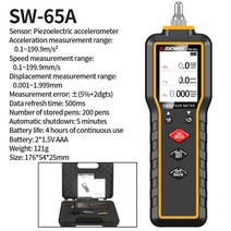 진동 측정기 가속도계 SNDWAY-휴대용 디지털 진동 분석기 측정 장치 프로브 진동기 SW-65A 테스터, 01 SW-65A
