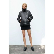 ZARA 페이크 퍼 무스탕 더블 페이스드 점퍼 자켓 데일리룩